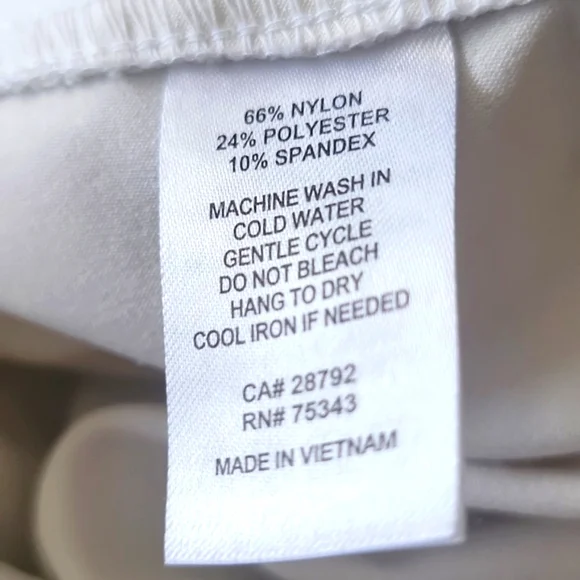 Rachel Zoe Ivory Womens Pants.  Size 12. Elastic Waist - Picture 9 of 9